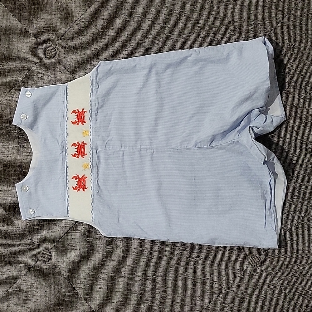 Smocked romper, 24m